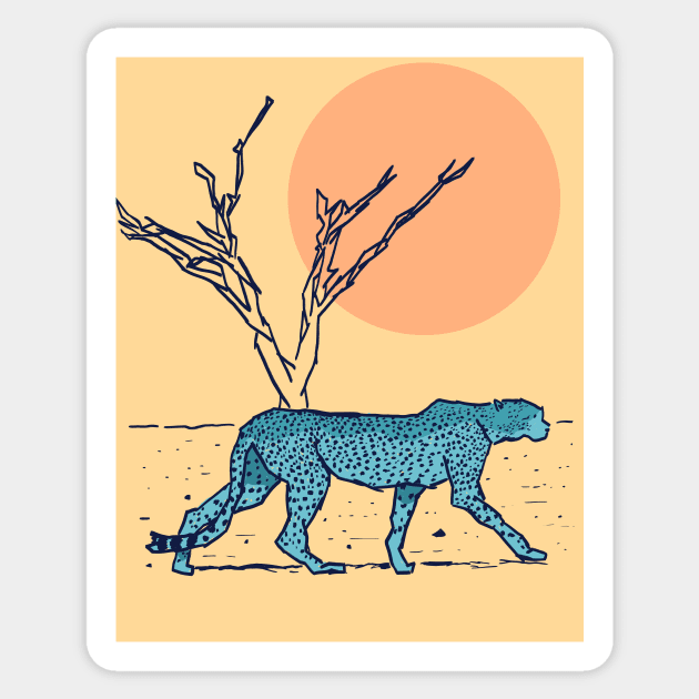 Cheetah Sticker by fernandaschallen